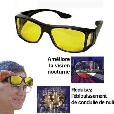 Lunettes de Conduite Nocturne – Vision Claire et Sécurisée