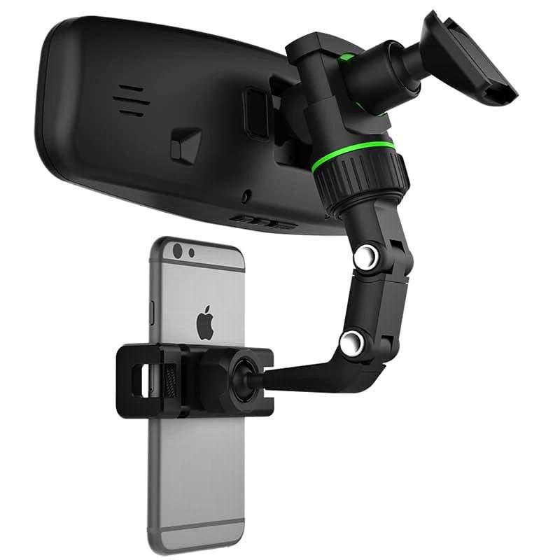 Support de Téléphone pour Rétroviseur de Voiture – Rotation 360°