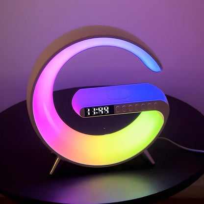 atmosphere veilleuse chargeur de telephone sans fil-haut parleur bluetooth