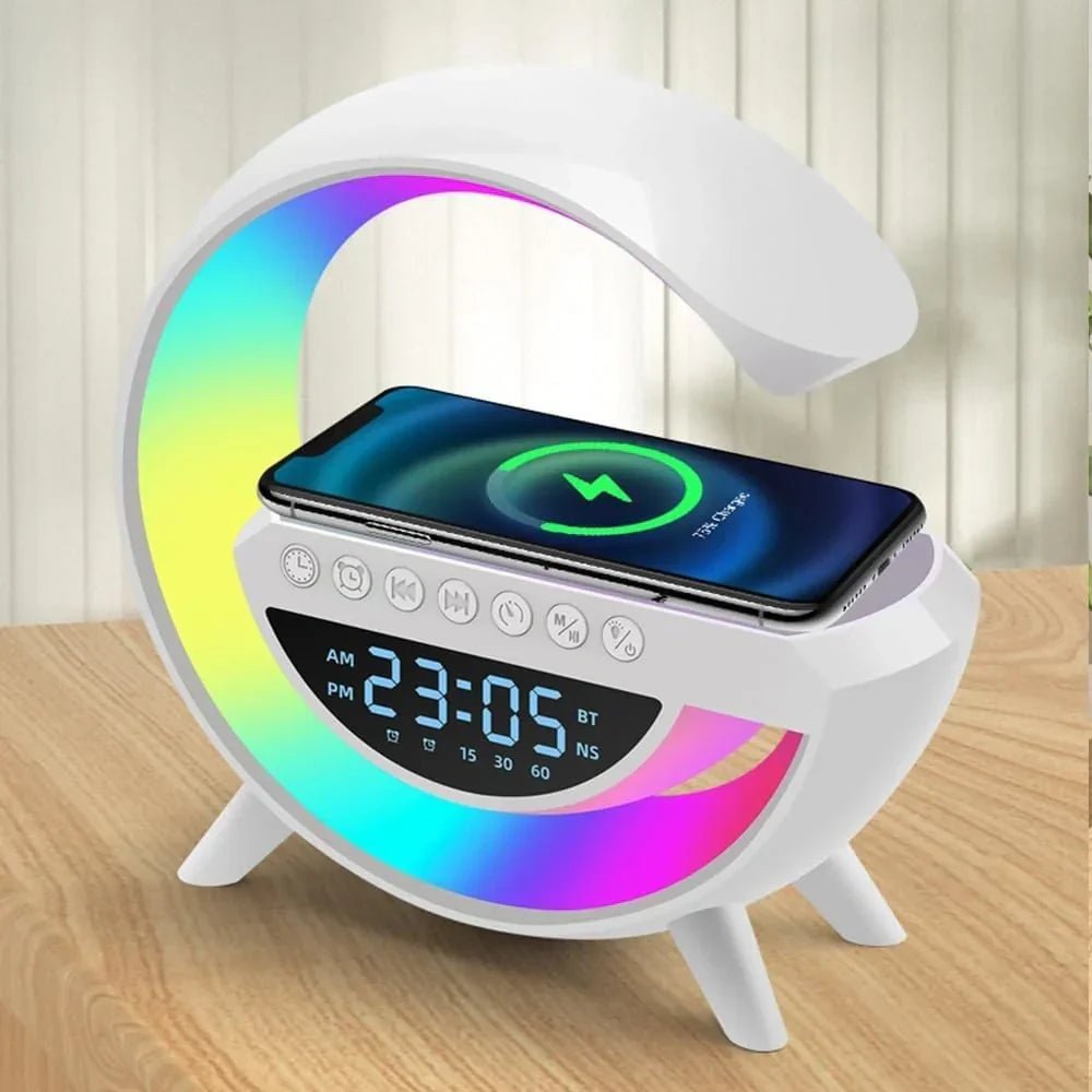 atmosphere veilleuse chargeur de telephone sans fil-haut parleur bluetooth