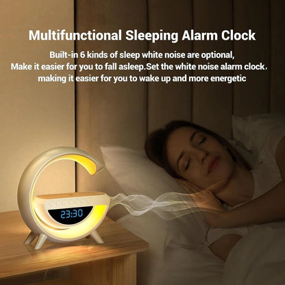 atmosphere veilleuse chargeur de telephone sans fil-haut parleur bluetooth