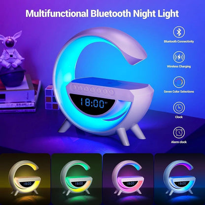 atmosphere veilleuse chargeur de telephone sans fil-haut parleur bluetooth