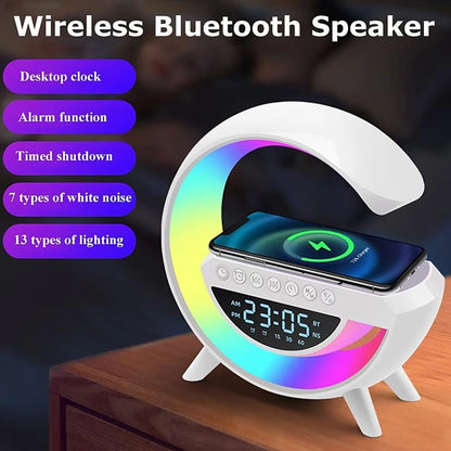 atmosphere veilleuse chargeur de telephone sans fil-haut parleur bluetooth