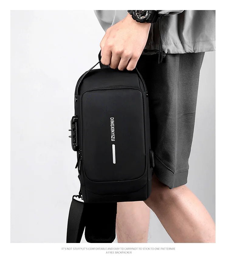 🧳 Toptier-Business™ - Sac de Poitrine Étanche pour Homme 🌧️