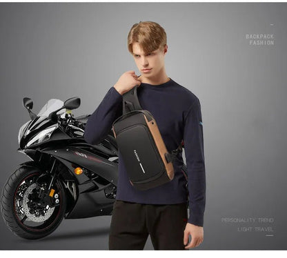 🧳 Toptier-Business™ - Sac de Poitrine Étanche pour Homme 🌧️