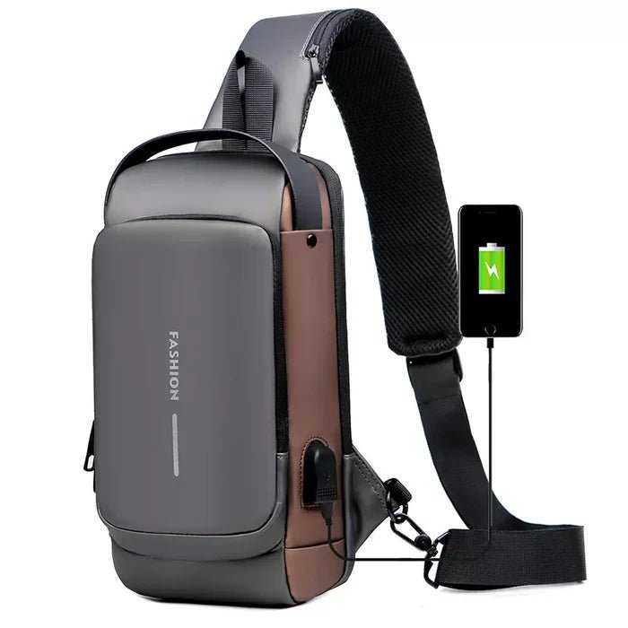 🧳 Toptier-Business™ - Sac de Poitrine Étanche pour Homme 🌧️