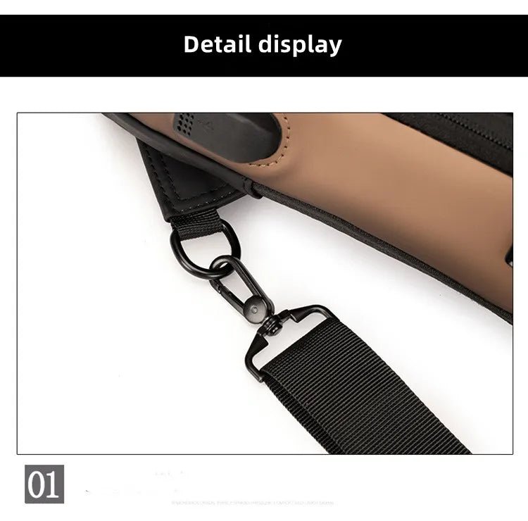 🧳 Toptier-Business™ - Sac de Poitrine Étanche pour Homme 🌧️