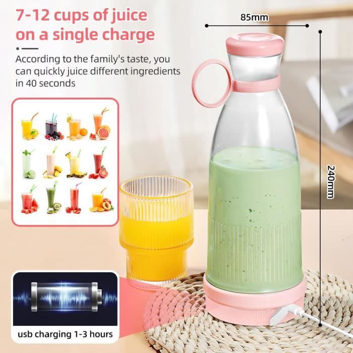 Bouteille Mini-Mixeur Portable
